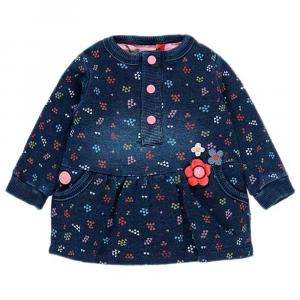 Короткое платье Boboli Fleece, синий