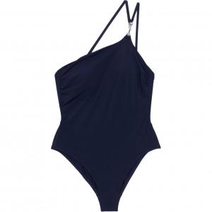 Купальник с одно плечо и зажимом TORY BURCH, синий