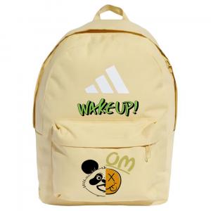 Adidas Полиэстеровый рюкзак с тиснёным узором большой унисекс жёлтый, Stay Alert