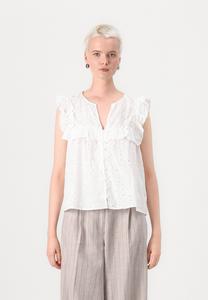 Блуза OBJCILIE FRILL Object, кремовый