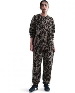 Женская толстовка Nike Sportswear Phoenix Fleece Oversized All Over Print, Black/Ironstone/Black