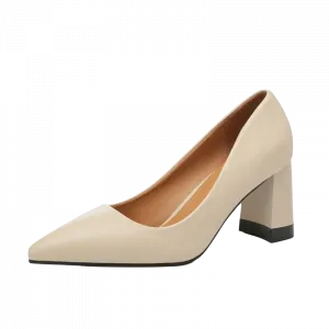 Alxnan Женские туфли на высоком каблуке бежевые, цвет Beige