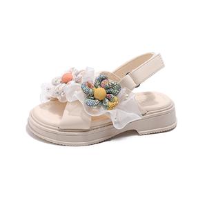 Детские сандалии с низким верхом для детей от 3 до 7 лет TONYBEAR, экрю