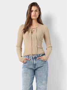 Узкая блузка Noisy May, бежевый