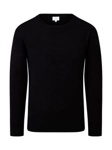Свитер с круглым вырезом черного цвета CASH-MERE.CH