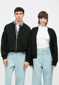 Универсальная толстовка на молнии свободного кроя в стиле «дайвинг». Yourturn, Black