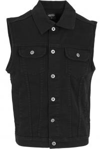 Жилет Urban Classics Vest, черный деним