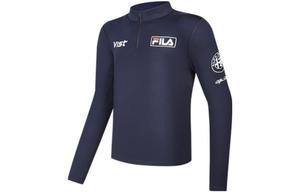 FILA Футболка мужская Legend Blue с круглым вырезом, умеренно прямой крой