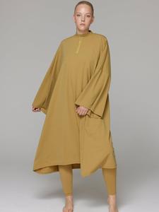 Платье-купальник с футболкой SIYA Swimwear Cover-up, горчица