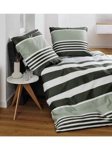 Janine Постельное белье Janine Mako-Satin из хлопка, цвет темно-зеленый шалфей