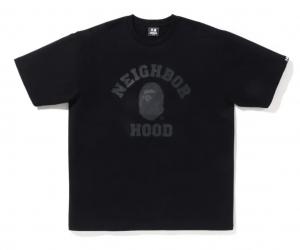 A BATHING APE Белая футболка BAPE x Neighborhood, Белый