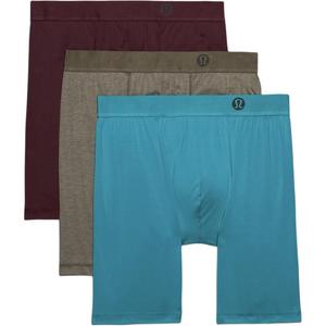 Боксеры Always In Motion длиной 7 дюймов, 3 штуки, мужские Lululemon, коричневый/синий