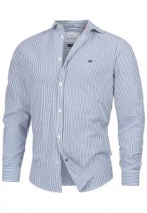 Рубашка на пуговицах Comfort fit Kronstadt Arlin, небесно-синий