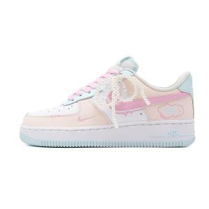 Air Force 1 Sea Salt Cherry Blossom легкие и дышащие низкие скейтборд кроссовки женские Nike, розовый