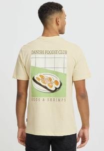 Футболка с принтом BHVAGO Blend, бежевый