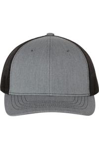 Молодежная кепка Richardson Trucker Snapback, серый/черный