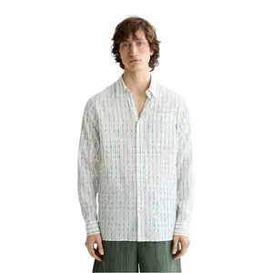 Рубашка Scotch & Soda Striped Cotton Voile, белый