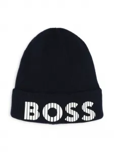 Шапка бини с логотипом BOSS Kidswear, черный