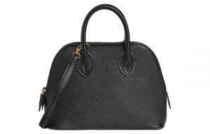 Bolide Козья Кожа Боулинг Сумка Мини Унисекс Черный HERMES