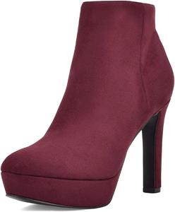 Женские ботильоны XYD с закрытым острым носком, платформой и высокими каблуками, боковой молнией, короткие вечерние туфли для праздников