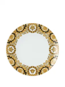 Тарелка с принтом Baroque (33 см) Versace, белый