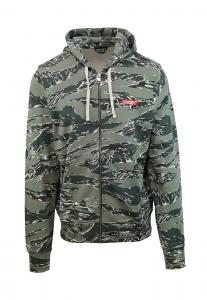 Худи с капюшоном на молнии DIESEL, Khaki/Dark green