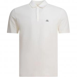 C P Company поло с ребристым воротником C.P.Company, белый