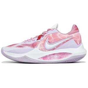 Nike Точность 6 износостойкие и легкие низкие баскетбольные кроссовки мужские розовый фиолетовый