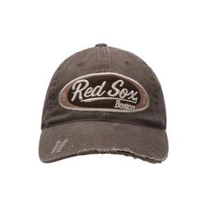 MLB Бейсболка Boston Red Sox, хлопок, унисекс, коричневый
