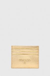 Кожаный визитница Patrizia Pepe, золотой