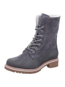 Ботильоны на шнуровке серого цвета Tamaris