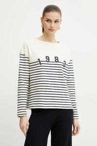 Хлопковая толстовка Weekend Max Mara, бежевый