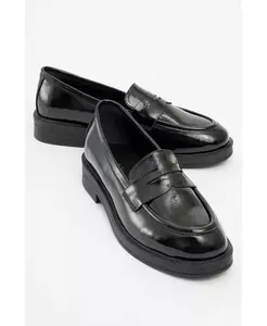 Лоферы Bree Platform Penny Leather Loafer (Women) Forever & Always Shoes, черный