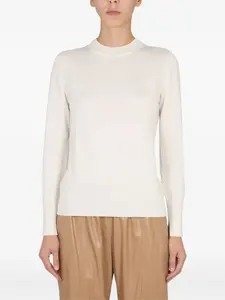 Кашемировый свитер с круглым вырезом BOSS, нейтральный
