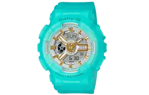 Casio Baby-G SeaGlassColors BA-110SC-2A, Бирюзовый
