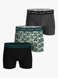 Хлопковые тянущиеся трусы Björn Borg, Pack of 3, Green Mid