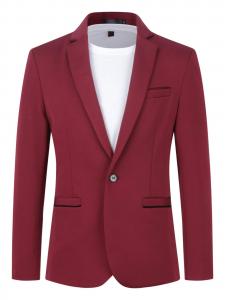 Youthup Пиджак Slim fit в винном цвете