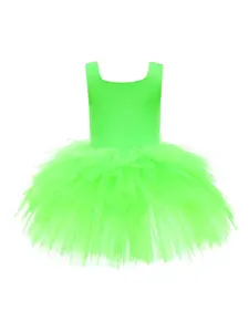 Пышное платье с квадратным вырезом Mimi Tutu, зеленый