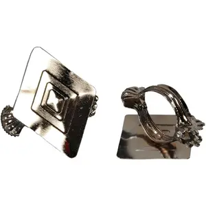 Зажим Liedeco декоративный «Ромб», (2 шт. в упаковке), для штор, цвет chromfarben