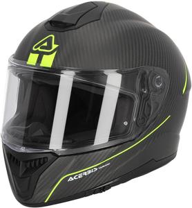Шлем Acerbis tarmak 2024, Black Matt/Yellow