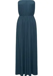 Летнее платье в стиле Ragwear "Awery", стильное женское платье-бандо с резинкой на талии, цвет Petrol