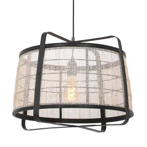 Подвесной светильник Steinhauer Capos, алюминий - 1 пламя - черный