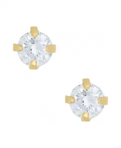 Бриллиантовые серьги (0,010 карата) из 14-каратного золота Macy'S, gold