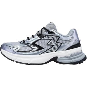 361° Скользостойкие износостойкие низкие массивные кроссовки Women's Silver White