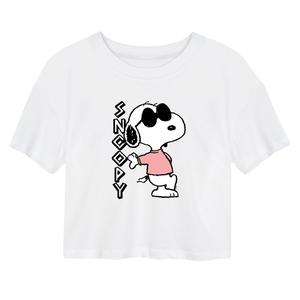 Детская укороченная футболка Peanuts Snoopy Cool с графическим рисунком Licensed Character