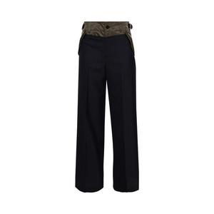 Брюки Sacai Suiting Mix Pants 'Navydark Khaki'