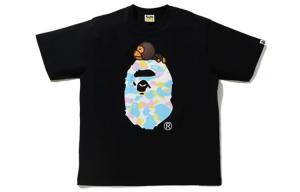 Футболка Ape Head Series для мужчин A Bathing Ape, голубой