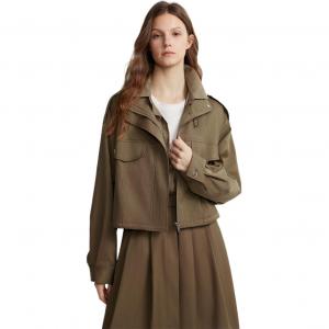 ELLE Короткое пальто Women's Khaki