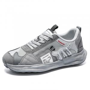 Износостойкие дышащие низкие кроссовки для детей и подростков Kung Fu partners, серый