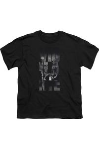 Футболка с коротким рукавом для детей "Бэтмен против Супермена: Дождливый мститель" Gildan, черный